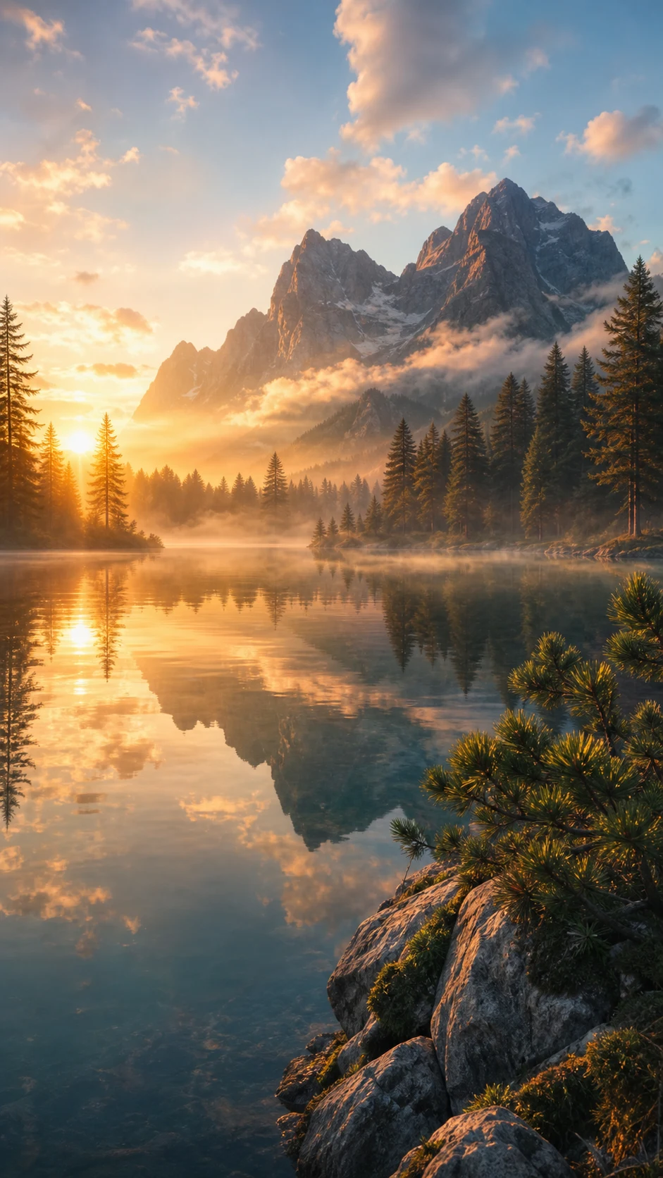Same Kling AI landscape video after the visible watermark was removed cleanly without blur