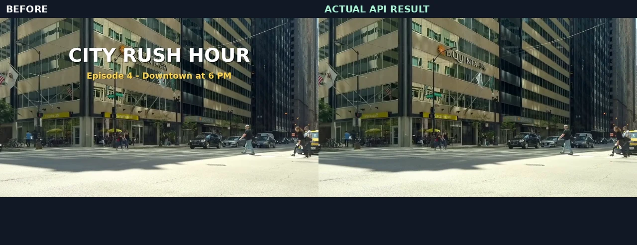 Before and after: Title and headline text